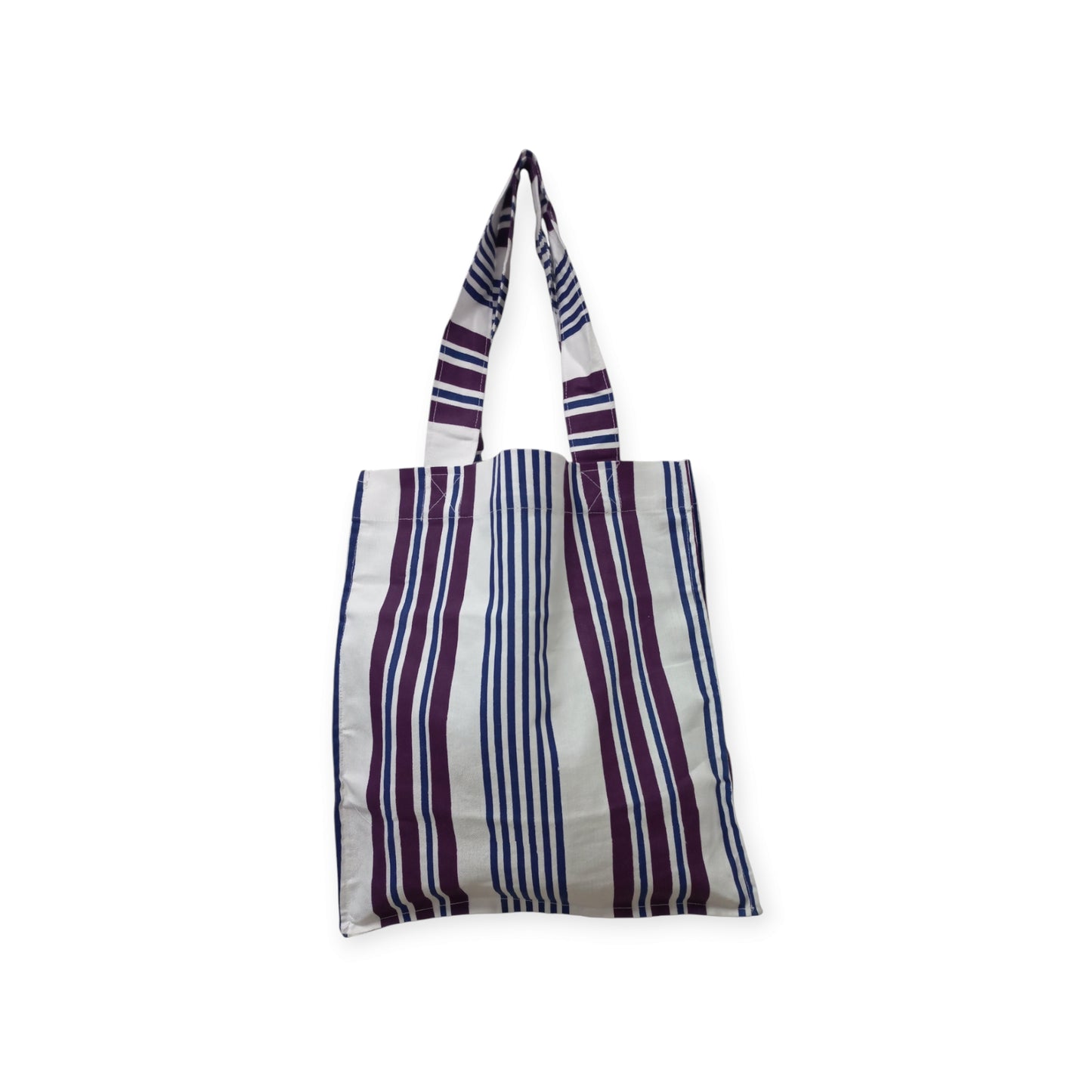 Rivatex Corporate Gift Tote Bag - White Purple Blue Stripes