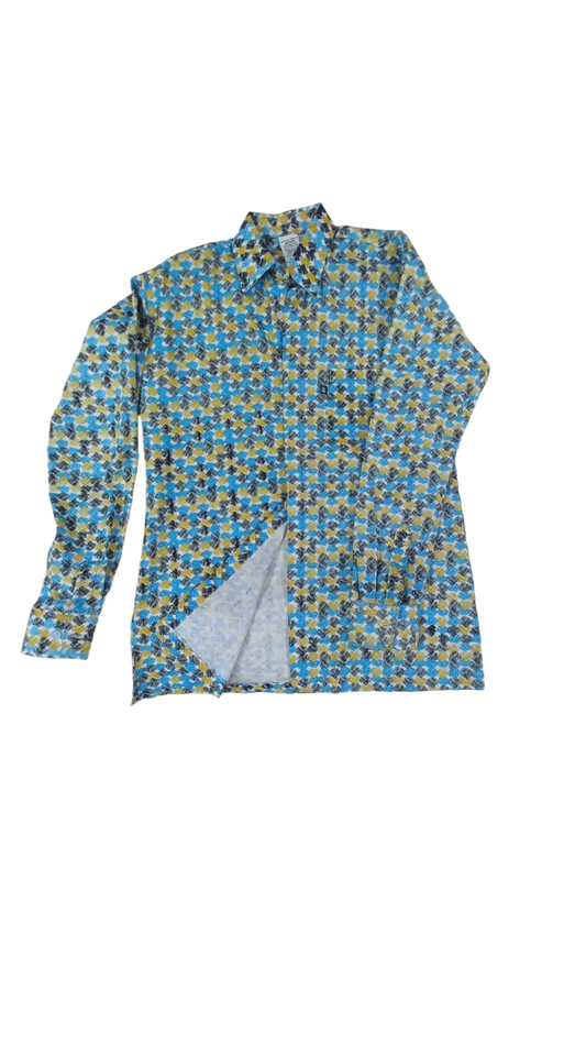 Rivatex men's Kenyan cotton long sleeved kitenge shirt  (different colours)