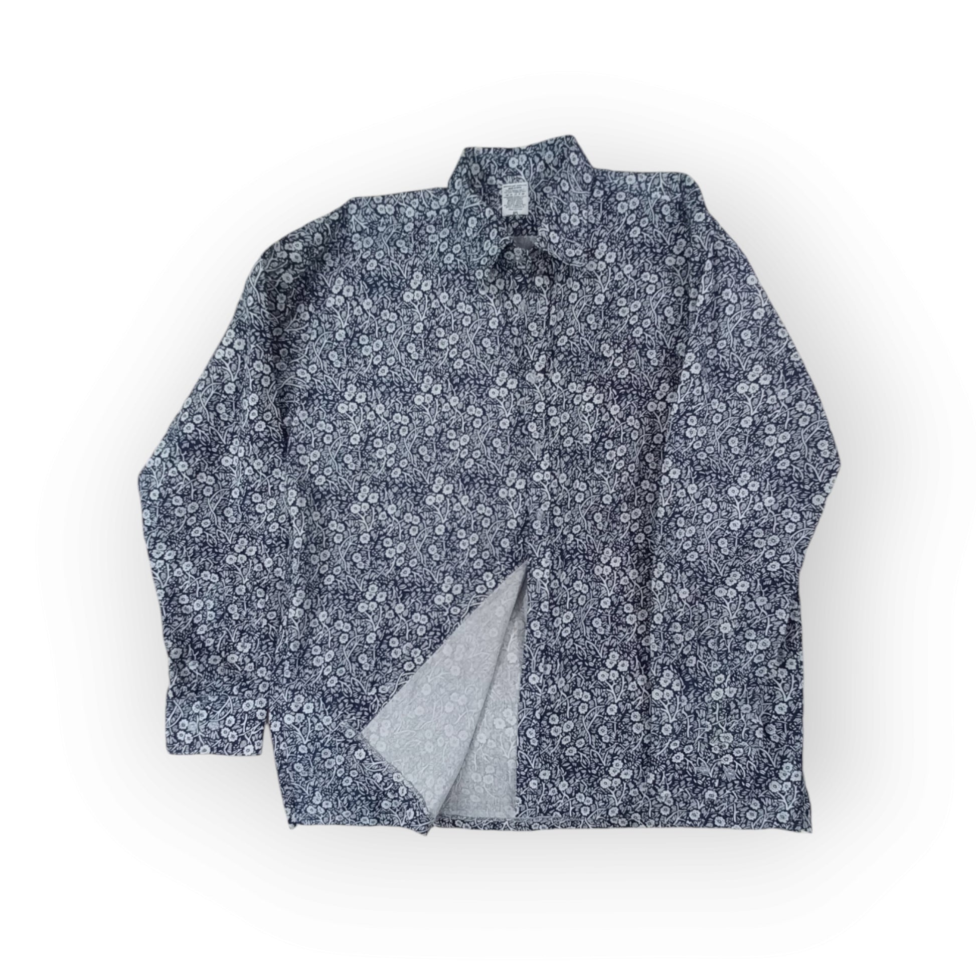 men"s blue floral patterned shirt |made in Kenya| rivatex 