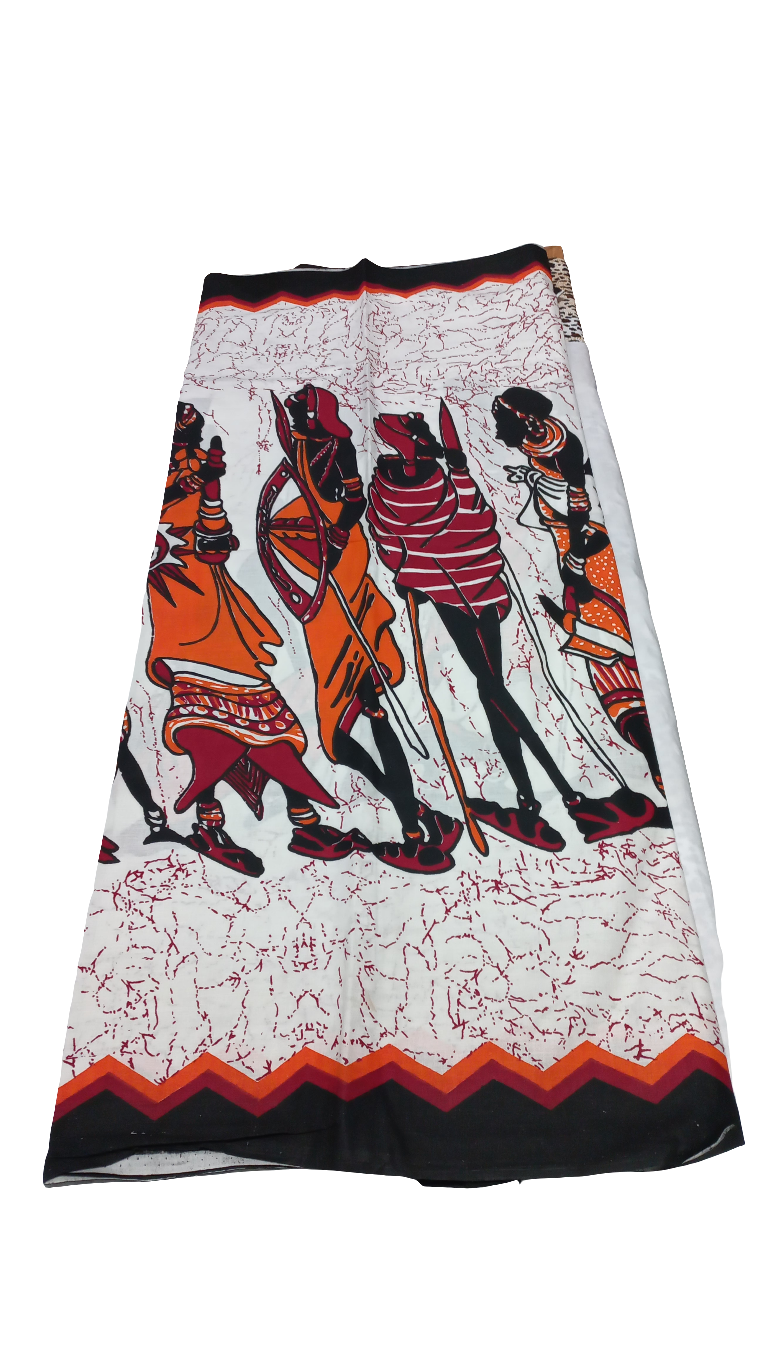 Kenyan premium cotton Maasai warrior double/pair leso