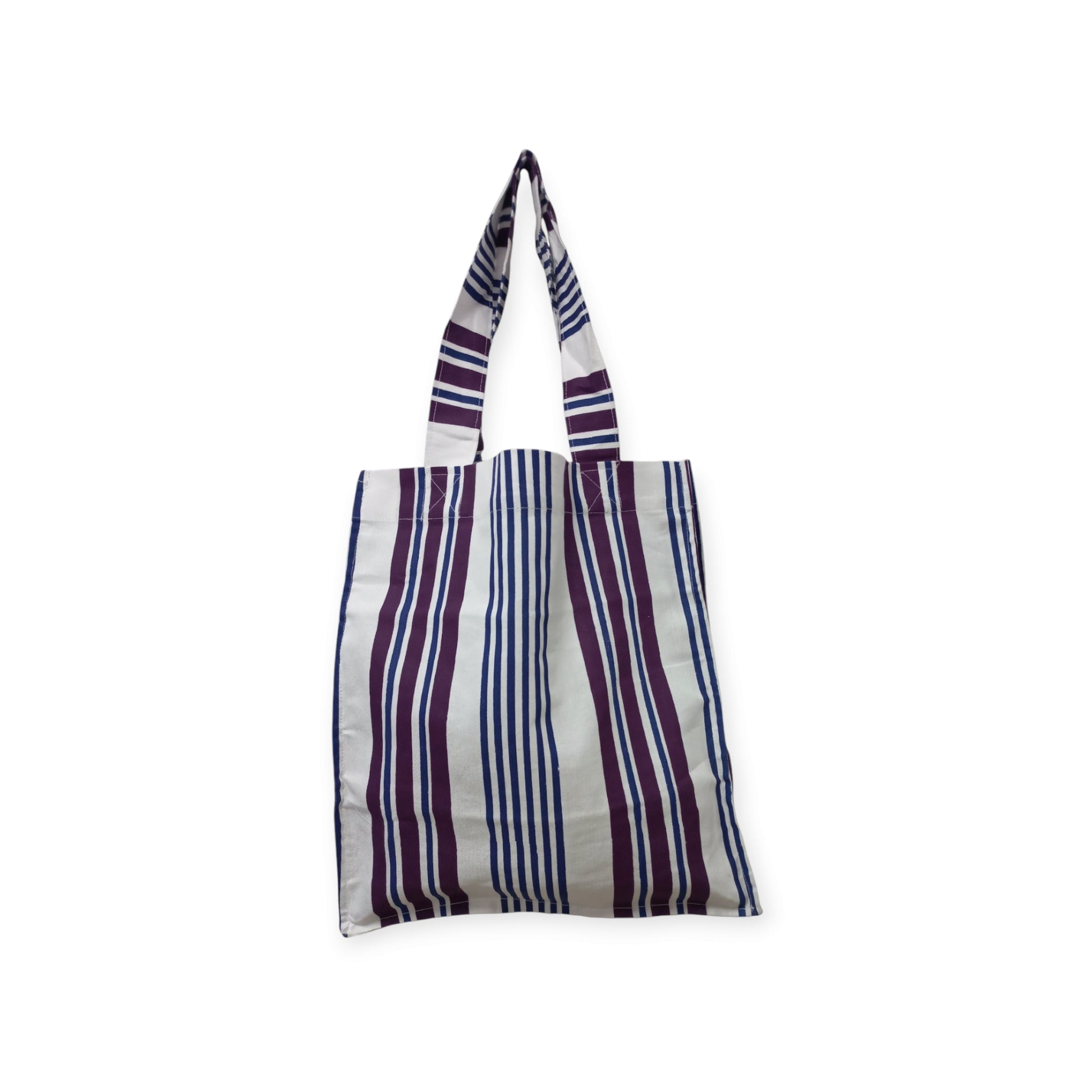 Rivatex Corporate Gift Tote Bag - White Purple Blue Stripes