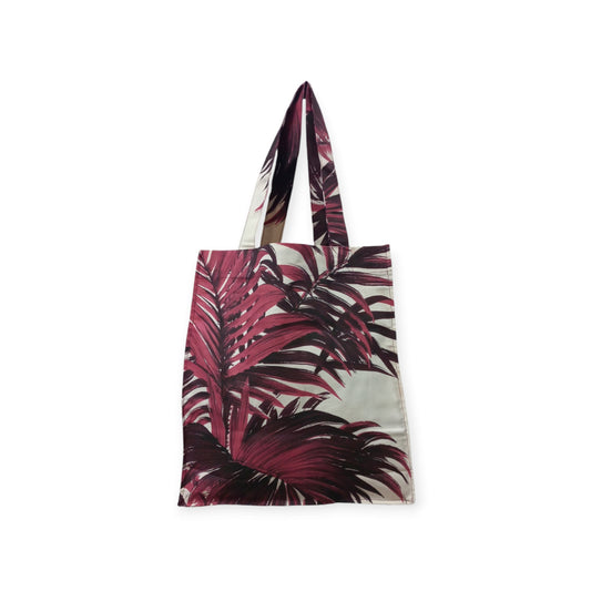 Pink Palm Leaf Tote Bag - Canvas